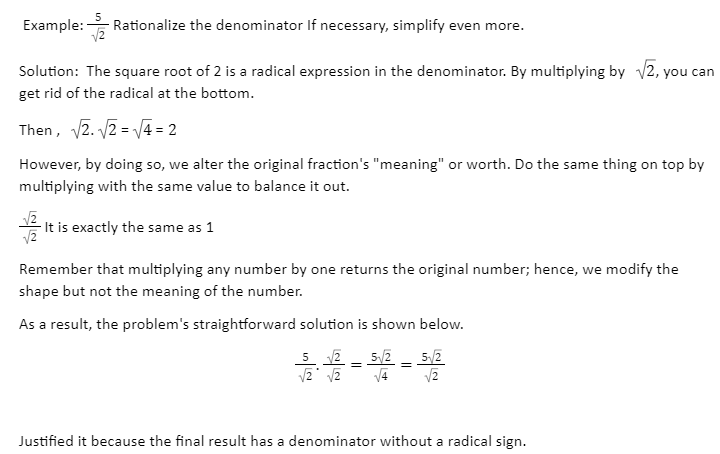 Rationalize The Denominator By Unacademy