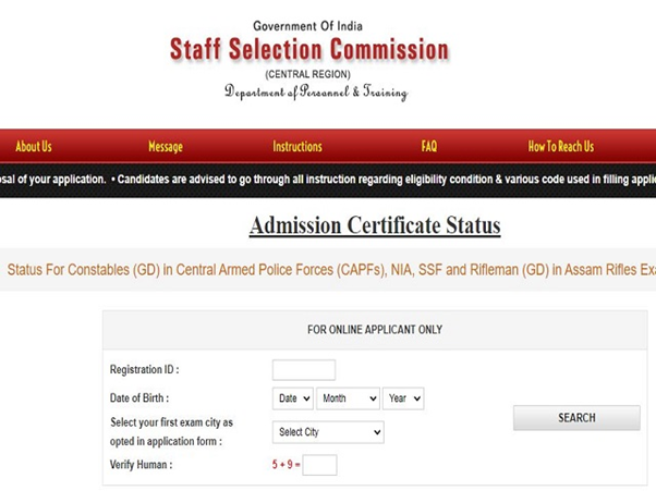 SSC GD Notification 2022 Application Form Eligibility Apply Online