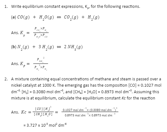 Law of Chemical Equilibrium - Unacademy