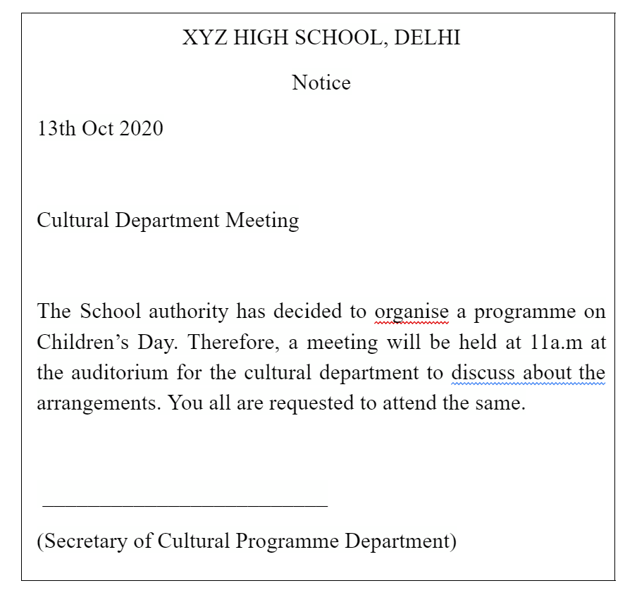 CA Foundation Notice Business Correspondence By Unacademy
