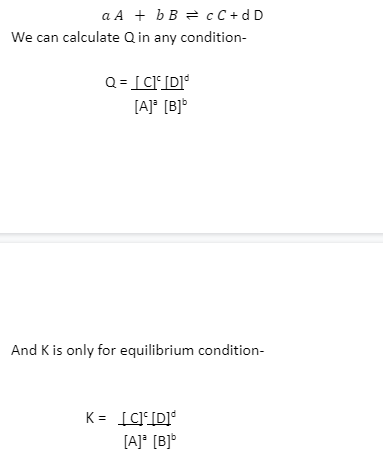 a) The original value of the reaction quotient, Qc, for the