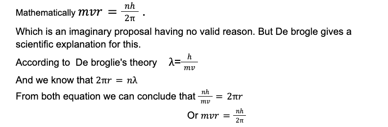 De Broglie's Theory