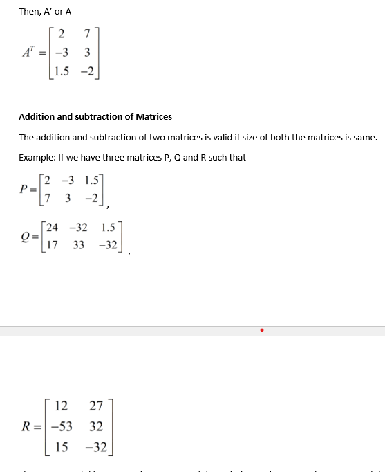 Matrix Notation CBSE CLASS 12