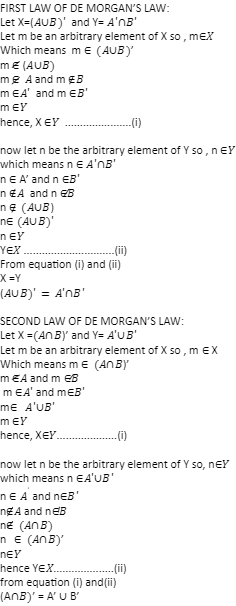 De Morgans Laws On Intersection By Unacademy