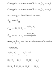 Conservation of Momentum