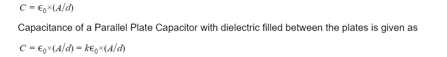 IIT JEE Physics Notes on Capacitance of a Parallel Plate Capacitor ...