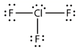 What is the hybridisation of chlorine trifluoride
