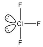 What is the hybridisation of chlorine trifluoride