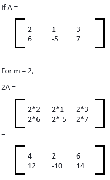 Multiplication of Matrix by scalar and Matrix Multiplication