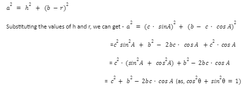 Properties Of Triangle Cosine Rule 2851