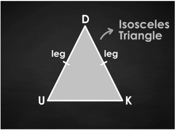 isosceles triangle theorem equation
