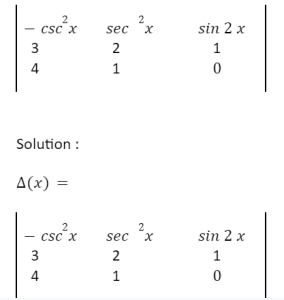 Differentiation And Integration Of Determinants