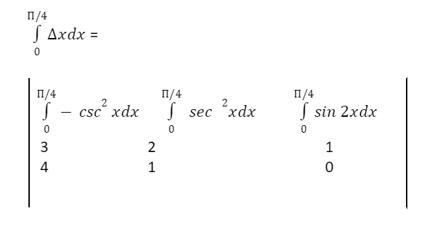 Differentiation And Integration Of Determinants