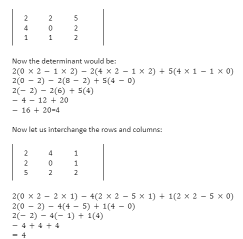 CBSE Class 11: Properties Of Determinants: Reflection And All-Zero Property