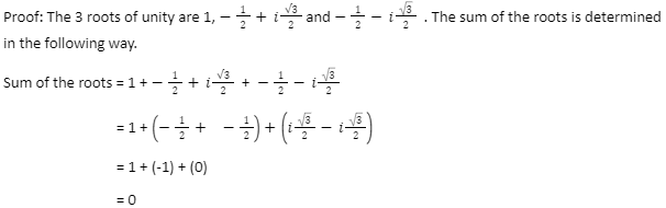 Brief Notes on Cube Roots of Unity